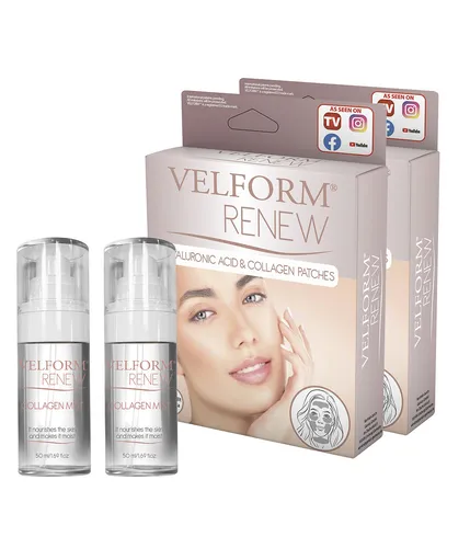 Velform Renew Kollagen Booster Doppel-Set 44-tlg. - Medizinischer Bedarf für strahlende Haut: Das Set mit innovativen Kollagen-Patches und Booster-Spray sorgt für sichtbare Ergebnisse und intensive Feuchtigkeitsversorgung – ideal für alle Hauttypen.