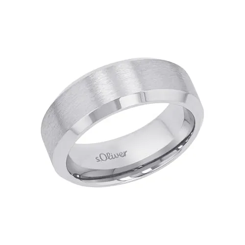s.Oliver Herren-Herrenring Edelstahl 64, Silber 32022410