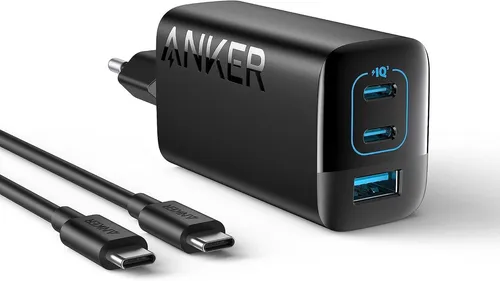 Anker USB C Ladegerät 67W - 3-Port Schnellladegerät für iPhone, MacBook Pro und Galaxy, kompakt und leistungsstark für schnelles Laden unterwegs