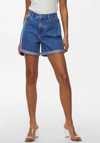ONLY Damen Shorts high Waist 5-Pocket Design - Damen-Shorts mit Knopfleiste und Reißverschluss, ideal für warme Tage, aus hochwertigem Material für zusätzlichen Komfort.