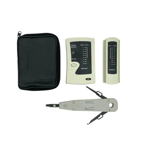 Produktbild ProfiPatch Netzwerktester Kabeltester + Auflegewerkzeug LSA-Anlegewerkzeug Set