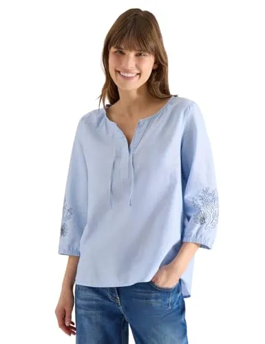 Cecil Damen 3/4-Arm Bluse mit Stickerei von CECIL