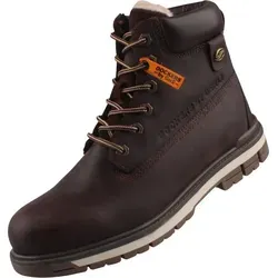 Dockers Stiefelette Leder - Robuste Herren Boots - Wanderschuhe für Herren mit hochwertigem Leder und warmem Futter, ideal für kalte Tage. Flexibles Design und rutschhemmende Sohle sorgen für Komfort und Sicherheit.