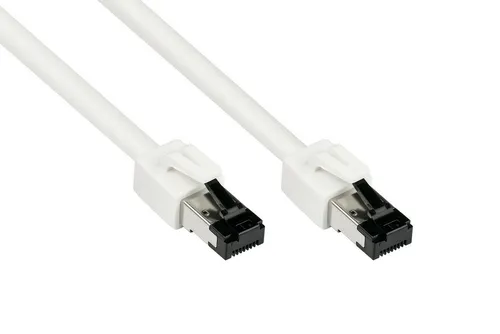 Good Connections® RNS® Patchkabel Cat. 8.1, S/FTP, PiMF, halogenfrei (LSZH), 2000MHz, 40Gbit/s, weiß, 5m