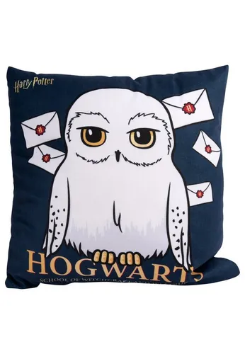 United Labels® Dekokissen Harry Potter - Hedwig - Hogwarts - School of Witchcraft and Wizardry