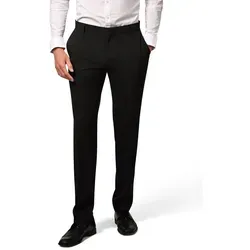 Hirschthal Anzughose Herren Business Anzughose Slim-Fit und Regular-Fit Hose in Kurz-, Lang- und Normalgrößen schwarz Regular-Fit | 48