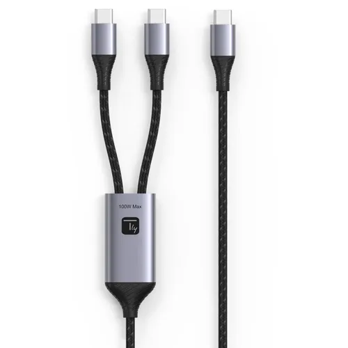 Techly ICOC MU2C-2C100W - 2x USB-C Kabel für schnelles Laden - Hochwertiges 1,5 m USB-C Kabel mit 100W PD QC PPS für blitzschnelles Laden und zuverlässige Datenübertragung. Ideal für moderne Geräte.