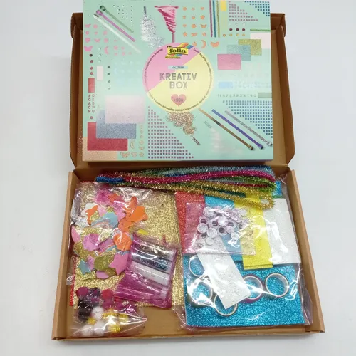 folia Kreativ Box Glitter über 900 Teile - defekt/unvollständig
