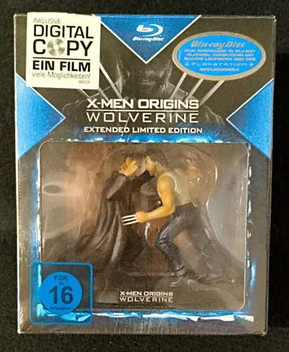 X-Men Origins: Wolverine Extended Limited Edition Sabertooth Figur - BLU RAY NEU