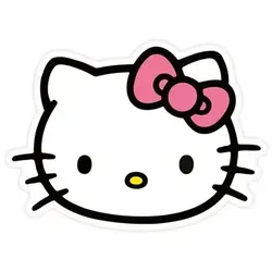 HERDING Deko-Konturenkissen Hello Kitty - Kissen im niedlichen Hello Kitty-Design, ca. 26x36 cm, aus kuscheligem Soft Velboa für extra Komfort und Pflegeleichtigkeit.