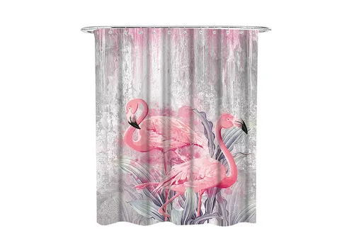 Sanilo Duschvorhang Flamingo 180 x 200 cm in pink von Sanilo