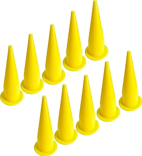 Caulking Nozzle for Caulking Gun,Durable Epoxy Piston Caulk, Reusable Caulk Nozzle Applicator, Replacement Extension Tool Supplies Applied in the Construction… (10-Stück)