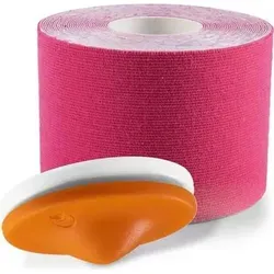 TRIGGin Triggerknopf 25mm orange mit pinkem Tape - Medizinischer Bedarf zur Linderung von Verspannungen, wirkt bis zu 24 Stunden und fördert die Durchblutung bei alltäglichen Bewegungen.