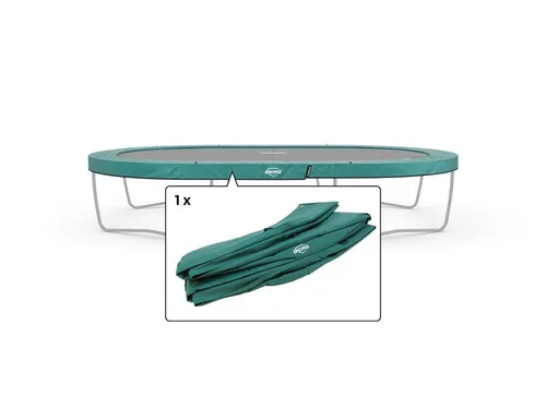 BERG Trampolin-Randabdeckung 520 cm oval grün - Grand Champion Regular - Schutzrand für BERG Trampolinen, 520 cm oval, in grün. Robuste Federabdeckung sorgt für Sicherheit und Langlebigkeit beim Springen.