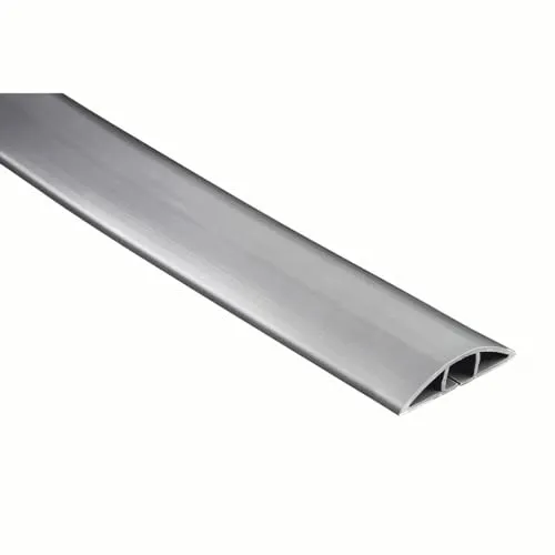 Kabelkanal flexibel, 180x6x1cm (PVC, selbstklebend, halbrund, universal, für 3 Kabel, ohne Bohren, ideal als Kabel Organizer, für Kabel an Schreibtisch, Fernseher, Computer etc., kürzbar) grau