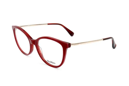 MaxMara MM5027 066 53/17 Damen Brillen - Klassische Damen Brillenfassung in elegantem Rot, ideal für stilbewusste Frauen, die zeitlose Schönheit schätzen.