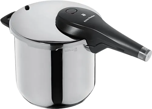 WMF Perfect Premium One Pot Schnellkochtopf - 6,5l Dampfkochtopf aus Cromargan Edelstahl, vielseitig für alle Herdarten und einfache Bedienung mit All-In-One Drehknopf