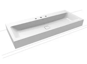 KALDEWEI CONO Wandwaschtisch 3091 – 1200x500 mm, alpinweiß von KALDEWEI