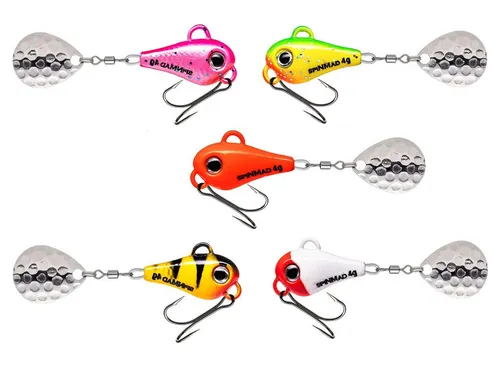 SpinMad Originals 4 g Starter-Set für trübes Wasser - Kunstköder Starter-Set mit 5 effektiven Ködern für Barsch und andere Räuber, ideal für Einsteiger und Profis bei starker Wassertrübung.