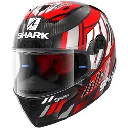 Shark Race-R Pro Carbon Replica Zarco Speedblock Helm - Motorradhelm mit Easy Fit-System für optimalen Komfort für Brillenträger und Platz für Sharktooth® Gegensprechanlage.
