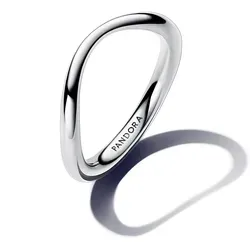 Pandora Fingerring Organisch Geformter Bandring 193314C00 in silber von Pandora