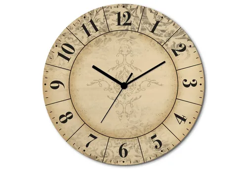 ARTLAND Wanddeko Wanduhr ohne Tickgeräusche aus Holz - Wanduhren in Holzoptik, geräuschloses Uhrwerk für entspannte Räume – ideal für Schlafzimmer und Wohnzimmer.