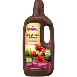 Substral Dünger Naturen Bio Obst- und Gemüsenahrung, Flüssigdünger, 1 Liter