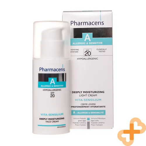 Pharmaceris A Vita-Sensilium Gesichtscreme LSF 20 - Tagespflege für hypersensible Haut mit LSF 20, spendet intensive Feuchtigkeit und lindert Reizungen. Ideal für empfindliche Haut, zieht schnell ein und ist eine hervorragende Make-up-Basis.