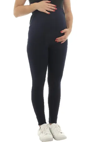 Umstand Leggings Fleece innen Thermo Hose lang Schwanger Bauch Baumwolle