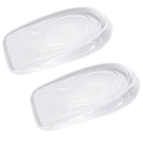 Paar Höhenvergrößernde Einlegesohlen, Fersenerhöhung, Fersenpolsterung, Einlegesohlenerhöhung Um 1 Cm, Erhöhung Der Fersenpolsterung, Transparente Gel-Fersenerhöhung, Weiches Gel-Fersenpolster 1