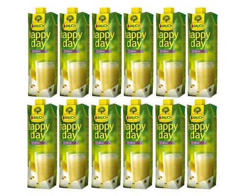 Rauch Happy Day Birnenfruchtsaft 1000ml - 12er Pack - Erfrischender Birnennektar im praktischen 12er Pack. Ideal für gesellige Anlässe oder als Durstlöscher für zwischendurch. Genießen Sie den vollmundigen Geschmack!