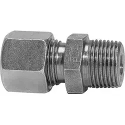 Riegler Gerade Einschraubverschraubung, R 1/2 a., Rohr- Ø15, Stahl verz.