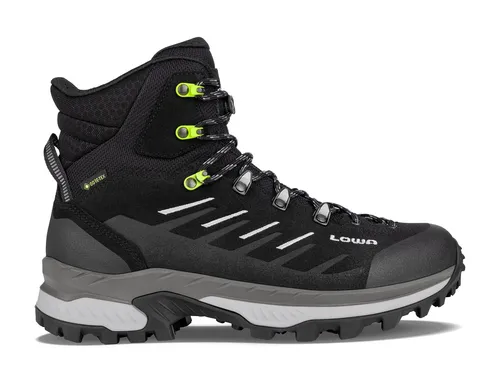 Lowa Randir Mid GTX Wanderschuhe - Wasserdicht und Bequem für Herren - Wanderschuhe aus Veloursleder mit GORE-TEX für optimalen Wetterschutz. Ideal für Trekking und Bergwanderungen, dank LOWA® DYNAPU®+ Zwischensohle besonders bequem.