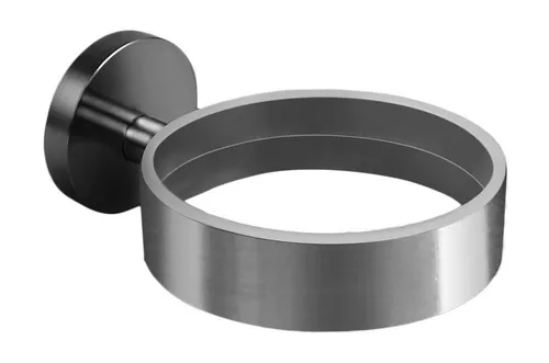 Ambrosya Haartrocknerhalter Haartrocknerhalter aus Edelstahl - Fönhalter Fön Wandmontage Schwarz, (Packung, einfache Selbstmontage)