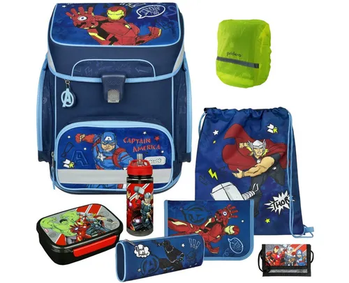 Scooli Schulranzen EasyFit 9-tlg für Jungen 1. Klasse