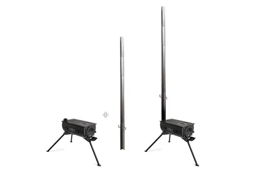 Petromax Feuerstelle Petromax Loki 2 Zeltofen Notvorsorge, mit Sichtfenster und Ascheschale