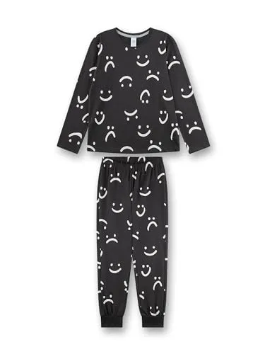 Sanetta Kid's Pyjama Long AOP 245975 - Schlafanzug für Kinder Gr 140 grau - Kinder-Nachtwäsche aus 100% Baumwolle, bequem und ideal für süße Träume. Entdecken Sie die tollen Angebote von Sanetta bei Bergfreunde.de!