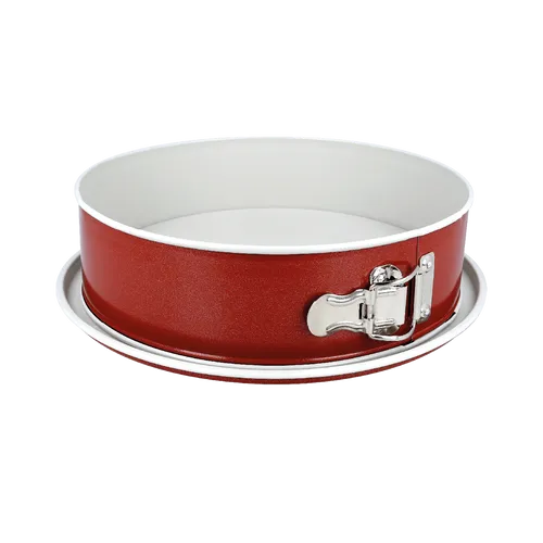 Backform rund Springform Kuchenform Antihaft Flachboden  Eurohome® rot 26cm