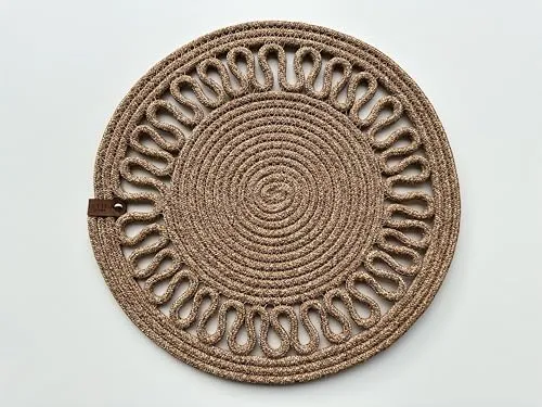 Seyila Platzsets aus Jute und Baumwollseil – 4er Set von Seyila Home