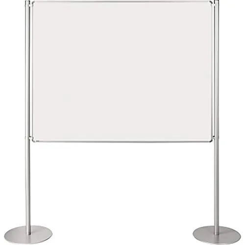 Ultradex Stellwand Grundelement 1500x1200mm beidseitig Whiteboard Tellerfuß