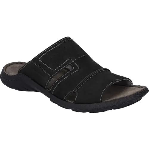 JOSEF SEIBEL Logan 38 Sandale für Herren - Schwarz - Wanderschuhe mit hochwertigem Rindsleder und leichter Polyurethan-Sohle für besten Tragekomfort. Ideal für Spaziergänge und entspannte Stunden.