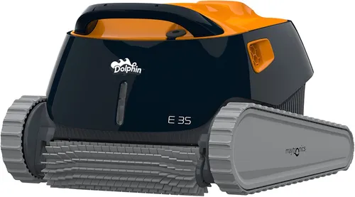 maytronics Poolroboter Dolphin E35 - Effiziente Reinigung für Pools über 10m - Poolroboter für Boden-, Wand- und Wasserlinienreinigung, mit 18m Kabel und leistungsstarker Wasserumwälzung von 15 m³/h. Ideal für mühelose Poolpflege.