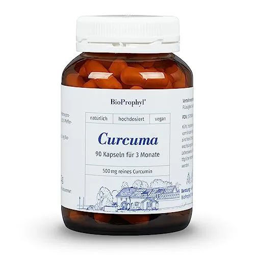 BioProphyl Curcuma | 526 mg Curcuma Extrakt mit 500 mg reinem Curcumin | 90 Kap.