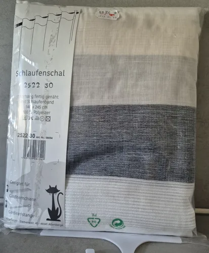 Produktbild Schlaufenschal mit Schlafenband, 140x245 cm in Weiß/Grau