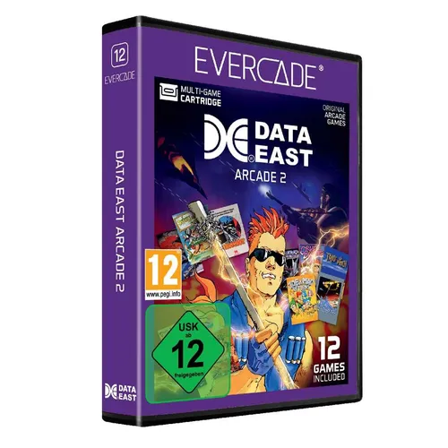 Evercade Arcade Catridge 12 Data East Arcade 2 mit 12 Spielen NEU&OVP
