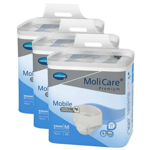 MoliCare Mobile Medium M, Windelhosen für Erwachsene 6 Tropfen Karton 3x14 Stk.