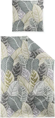 Irisette Edel-Feinbiber Bettwäsche Set Koala 8628 - Grün, 135x200 cm - Bettwäsche Set in 100% Baumwolle, kuschelig warm und atmungsaktiv. Mit praktischem Reißverschluss für einfaches Beziehen - ideal für erholsame Nächte!