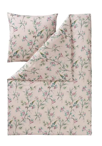 Estella Interlock Mako Jersey Bettwäsche Kaya in Puder 135x200 80x80 cm