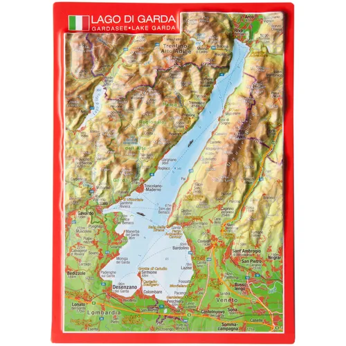 Reliefpostkarte Gardasee – Detaillierte Tiefgezogene Ansicht - Entdecken Sie die wunderschöne Reliefpostkarte Gardasee mit detaillierter, tiefgezogener Ansicht – ideal für Sammler und als besonderes Souvenir.