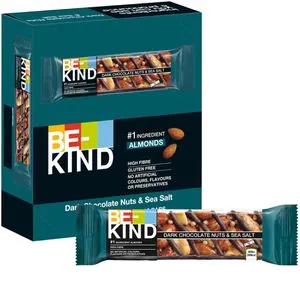 BE-KIND Müsliriegel Dark Chocolate Nuts und Sea Salt, je 40g, 12 Riegel